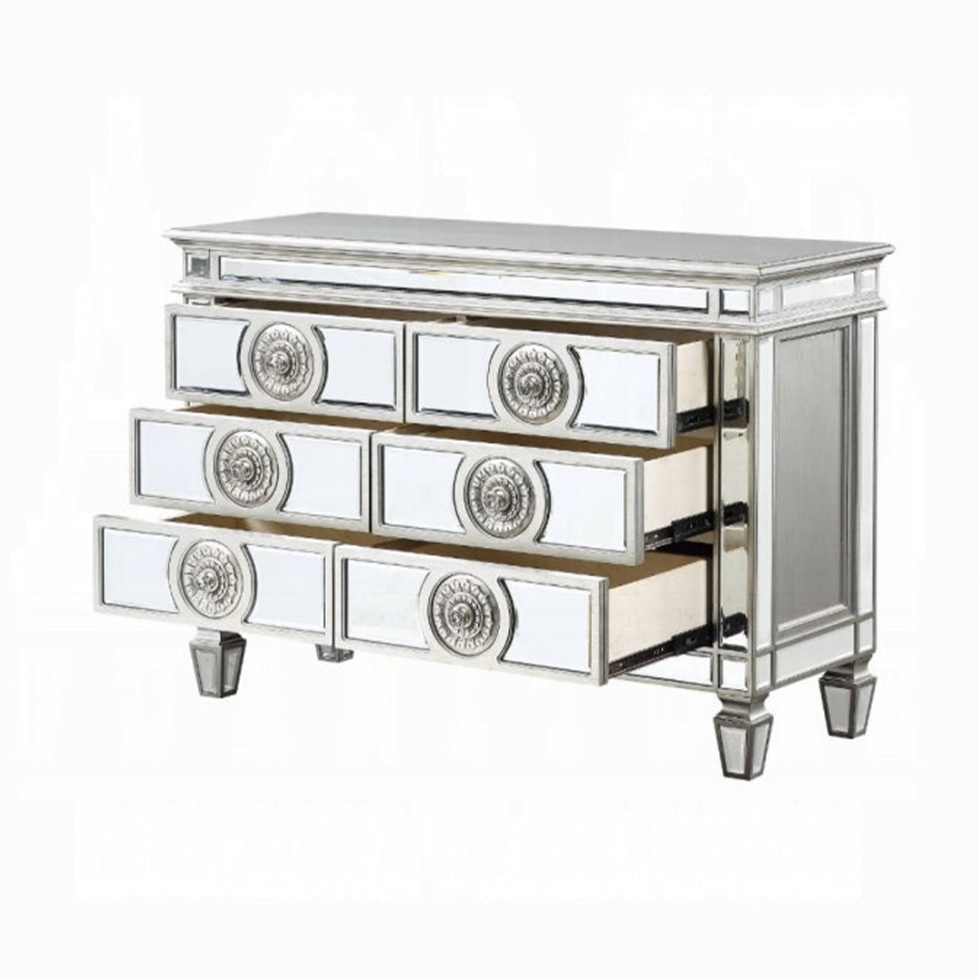 Varian Server - Antique Platinum Finish