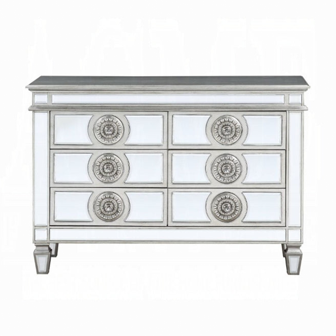 Varian Server - Antique Platinum Finish