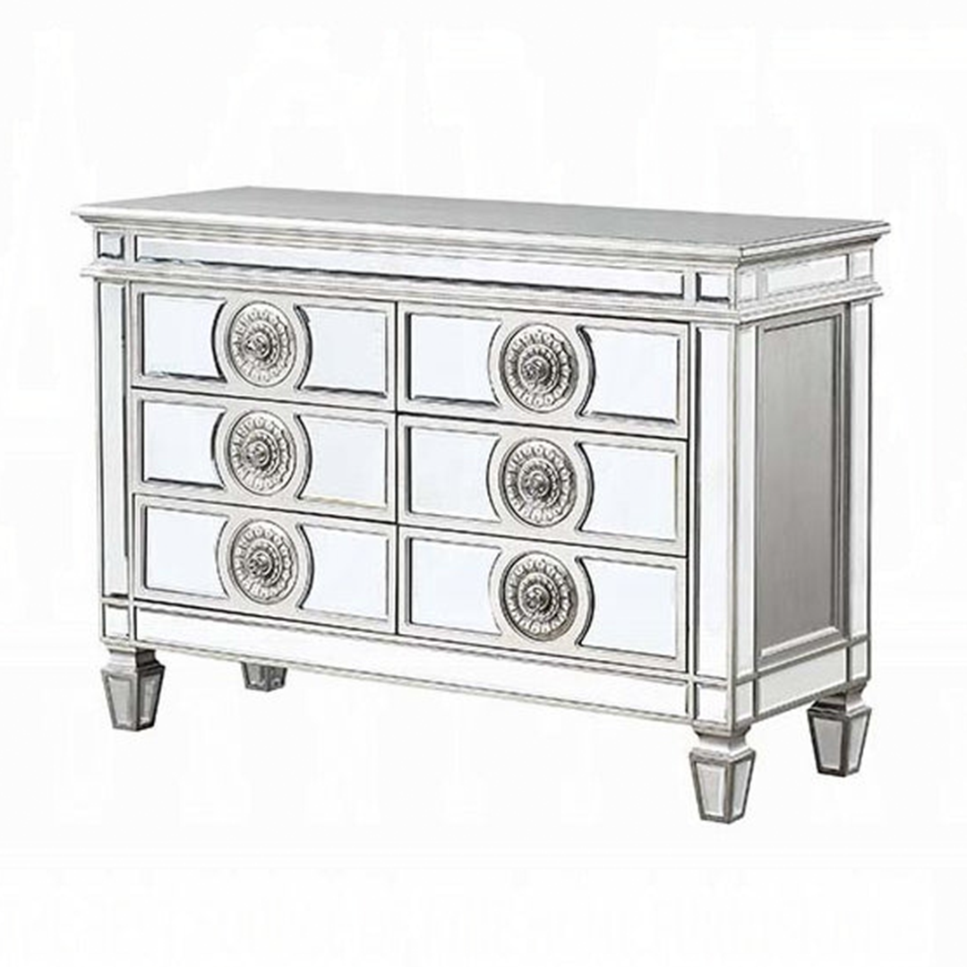 Varian Server - Antique Platinum Finish