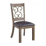 Raphaela Side Chair (Set-2) - Cherry Finish